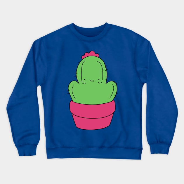 Flower Head Cactus Crewneck Sweatshirt by saradaboru